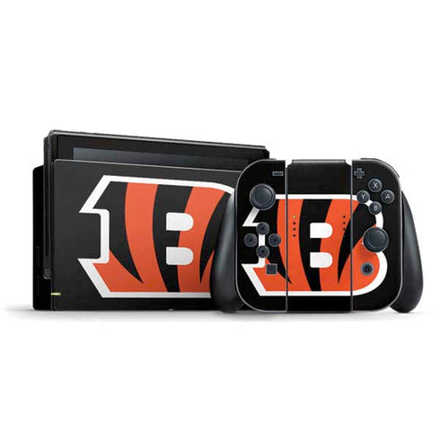 NFL Cincinnati Bengals Large Logo Nintendo Switch Bundle Skin