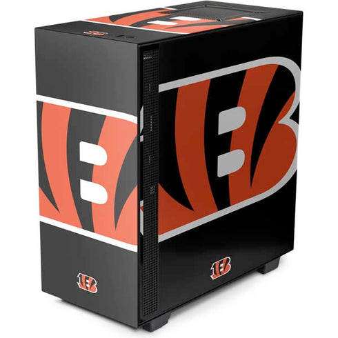 NFL Cincinnati Bengals Large Logo NZXT H510 Compact ATX Mid-Tower Case Skin