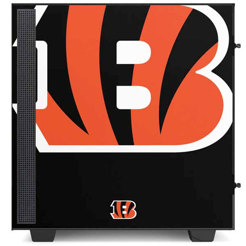 NFL Cincinnati Bengals Large Logo NZXT H510 Compact ATX Mid-Tower Case Skin