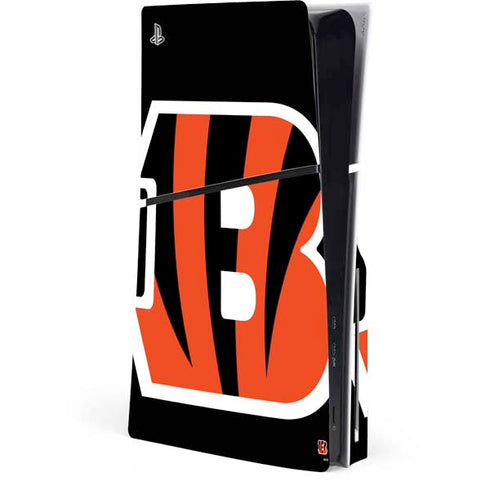 NFL Cincinnati Bengals Large Logo PS5 Slim Disk Console Skin