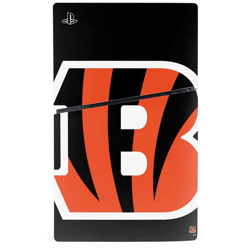 NFL Cincinnati Bengals Large Logo PS5 Slim Disk Console Skin