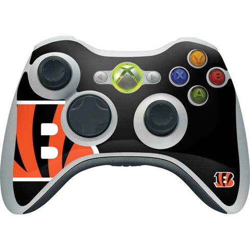 NFL Cincinnati Bengals Large Logo Xbox 360 Wireless Controller Skin