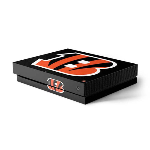 NFL Cincinnati Bengals Large Logo Xbox One X Console Skin
