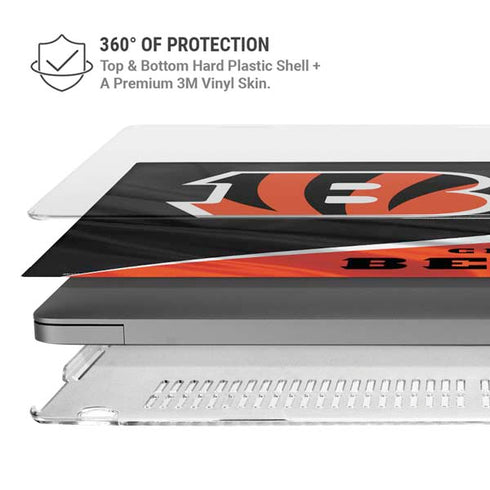 NFL Cincinnati Bengals MacBook Pro 16in (2021-25) Case plus Skin