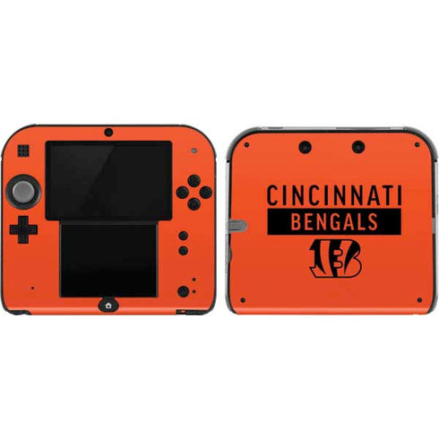 NFL Cincinnati Bengals Orange Performance Series Nintendo 2DS Skin