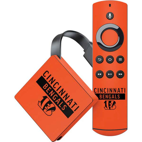 NFL Cincinnati Bengals Orange Performance Series Amazon Fire TV Skin