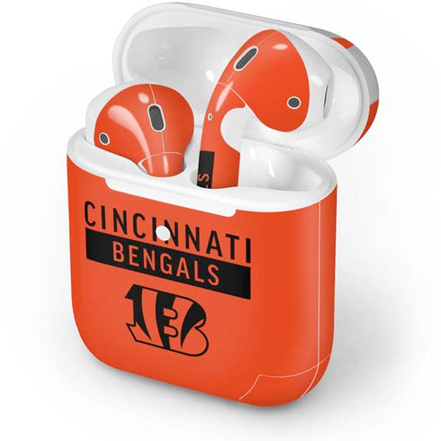 NFL Cincinnati Bengals Orange Performance Series Apple AirPods 2 Skin