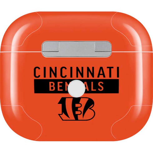 NFL Cincinnati Bengals Orange Performance Series Apple AirPods (3rd Gen 2021) Skin