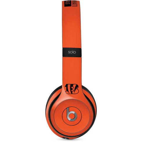 NFL Cincinnati Bengals Orange Performance Series Beats Solo 2 Wired Skin