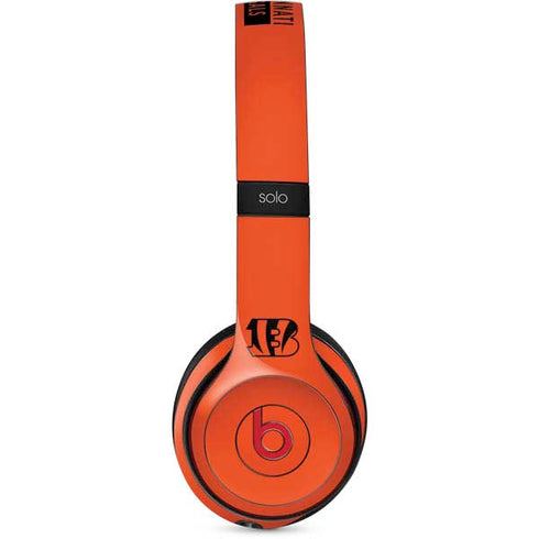 NFL Cincinnati Bengals Orange Performance Series Beats Solo 2 Wireless Skin