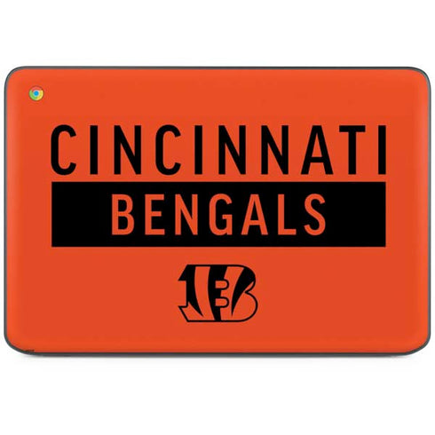 NFL Cincinnati Bengals Orange Performance Series HP Chromebook Skin