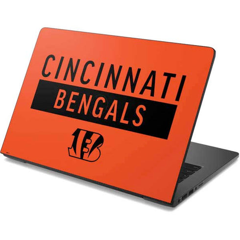 NFL Cincinnati Bengals Orange Performance Series Dell Chromebook Skin