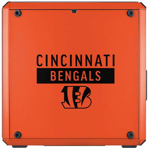 NFL Cincinnati Bengals Orange Performance Series Cooler Master MasterBox Q300L Mini Tower Skin