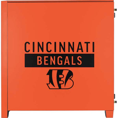 NFL Cincinnati Bengals Orange Performance Series Corsair 4000D Tempered Glass Mid-Tower ATX Case Skin