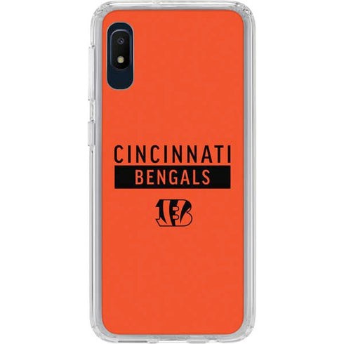 NFL Cincinnati Bengals Orange Performance Series Galaxy A10e Clear Case