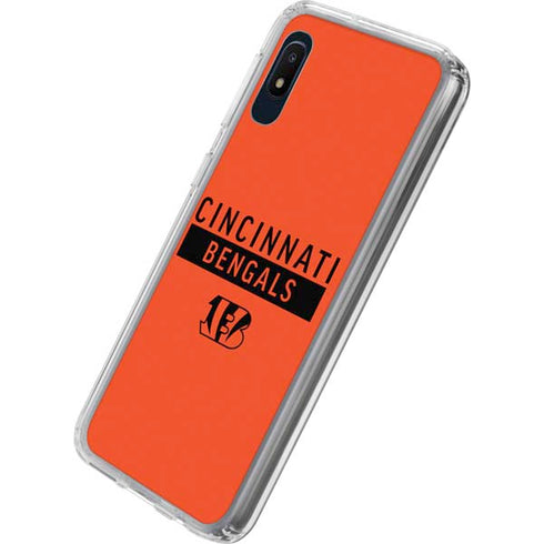 NFL Cincinnati Bengals Orange Performance Series Galaxy A10e Clear Case
