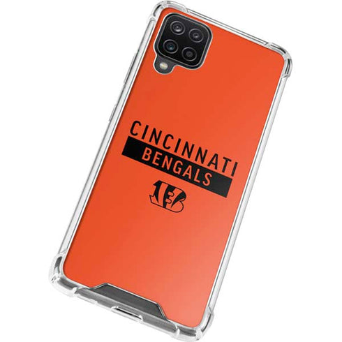 NFL Cincinnati Bengals Orange Performance Series Galaxy A12 Clear Case