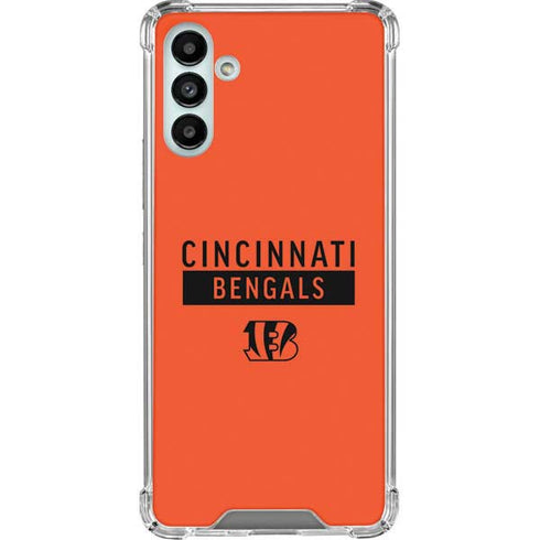 NFL Cincinnati Bengals Orange Performance Series Galaxy A13 5G Clear Case