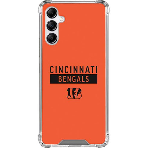 NFL Cincinnati Bengals Orange Performance Series Galaxy A14 5G Clear Case