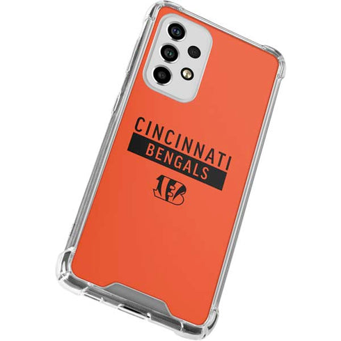 NFL Cincinnati Bengals Orange Performance Series Galaxy A53 5G Clear Case