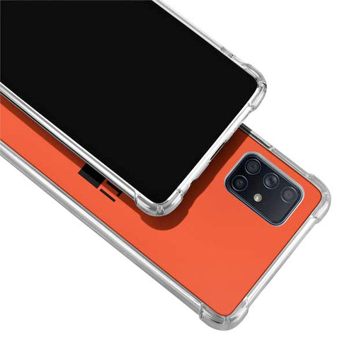 NFL Cincinnati Bengals Orange Performance Series Galaxy A71 5G Clear Case