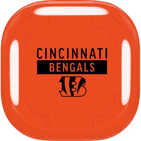 NFL Cincinnati Bengals Orange Performance Series Galaxy Buds Live Skin