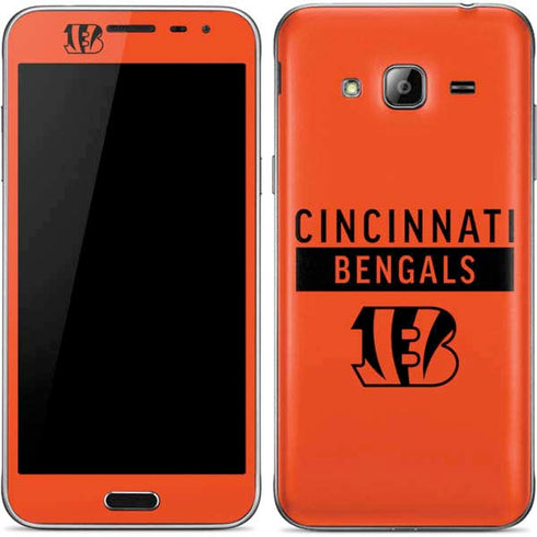 NFL Cincinnati Bengals Orange Performance Series Galaxy J3 Skin