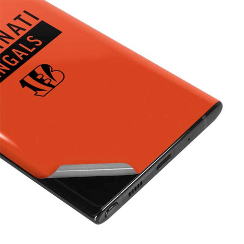 NFL Cincinnati Bengals Orange Performance Series Galaxy Note 10 Skin