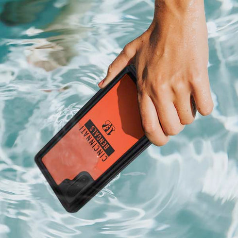 NFL Cincinnati Bengals Orange Performance Series Galaxy Note 10 Waterproof Case