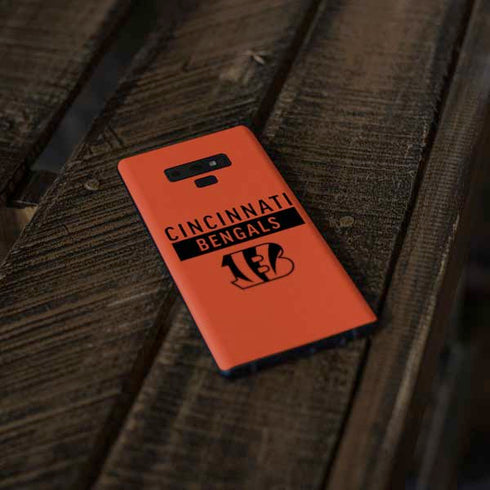 NFL Cincinnati Bengals Orange Performance Series Galaxy Note 9 Skin