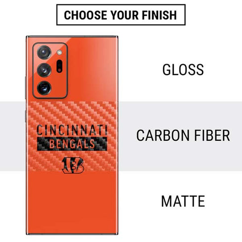 NFL Cincinnati Bengals Orange Performance Series Galaxy Note20 Ultra 5G Skin