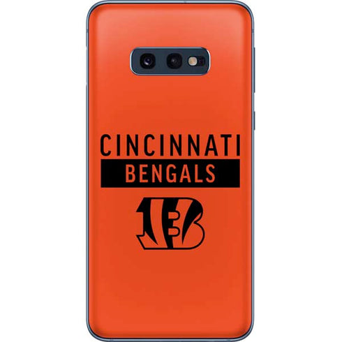 NFL Cincinnati Bengals Orange Performance Series Galaxy S10e Skin