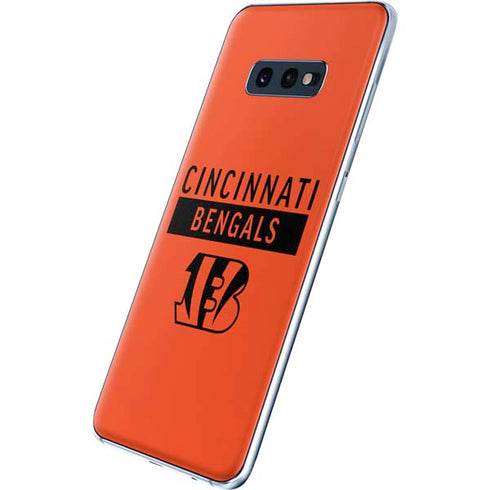 NFL Cincinnati Bengals Orange Performance Series Galaxy S10e Skin