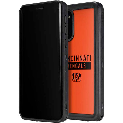 NFL Cincinnati Bengals Orange Performance Series Galaxy S20 Plus Waterproof Case
