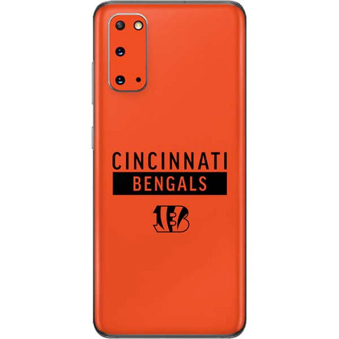 NFL Cincinnati Bengals Orange Performance Series Galaxy S20 Skin
