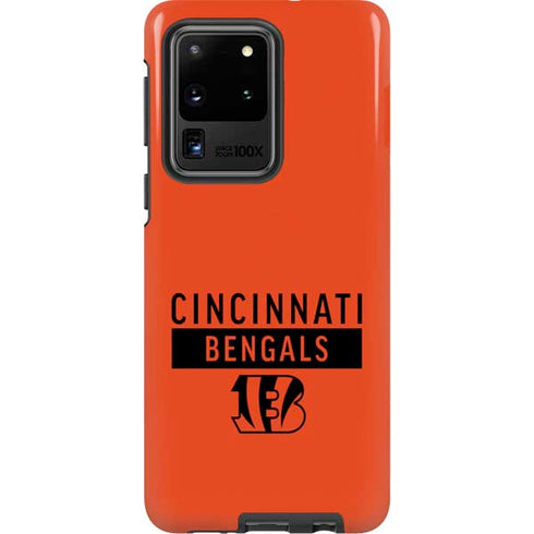 NFL Cincinnati Bengals Orange Performance Series Galaxy S20 Ultra 5G Pro Case