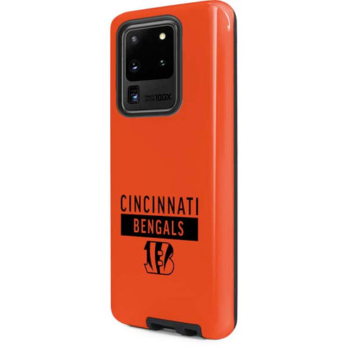 NFL Cincinnati Bengals Orange Performance Series Galaxy S20 Ultra 5G Pro Case