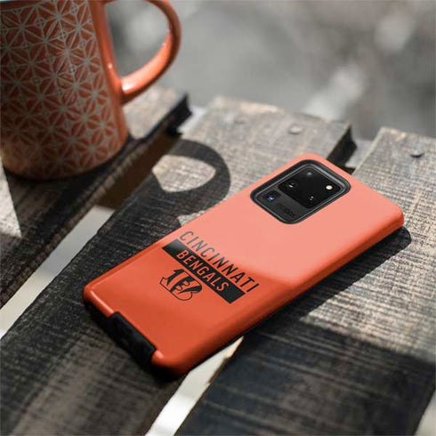 NFL Cincinnati Bengals Orange Performance Series Galaxy S20 Ultra 5G Pro Case