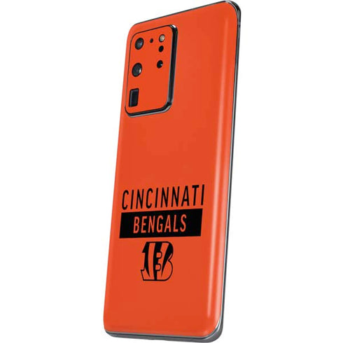 NFL Cincinnati Bengals Orange Performance Series Galaxy S20 Ultra 5G Skin