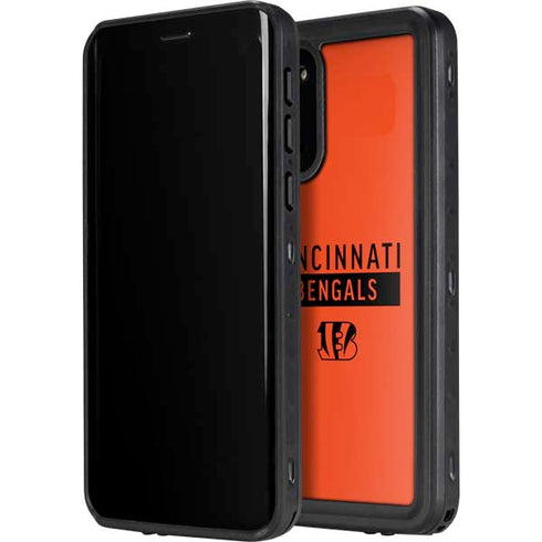 NFL Cincinnati Bengals Orange Performance Series Galaxy S20 Waterproof Case