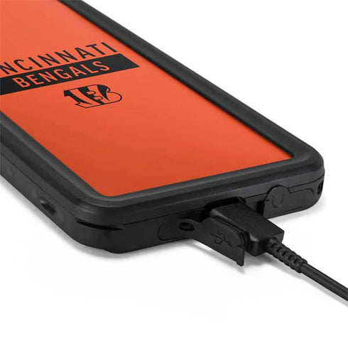 NFL Cincinnati Bengals Orange Performance Series Galaxy S20 Waterproof Case
