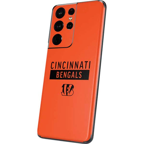 NFL Cincinnati Bengals Orange Performance Series Galaxy S21 Ultra 5G Skin