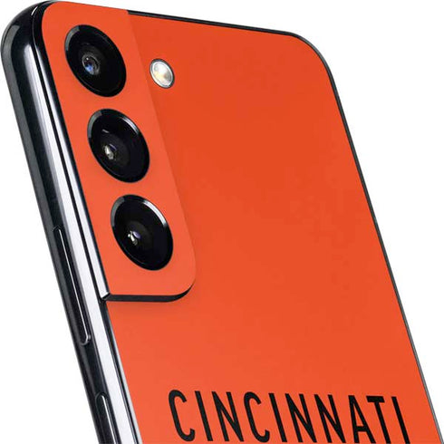 NFL Cincinnati Bengals Orange Performance Series Galaxy S22 Skin