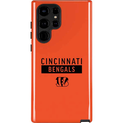 NFL Cincinnati Bengals Orange Performance Series Galaxy S22 Ultra Pro Case