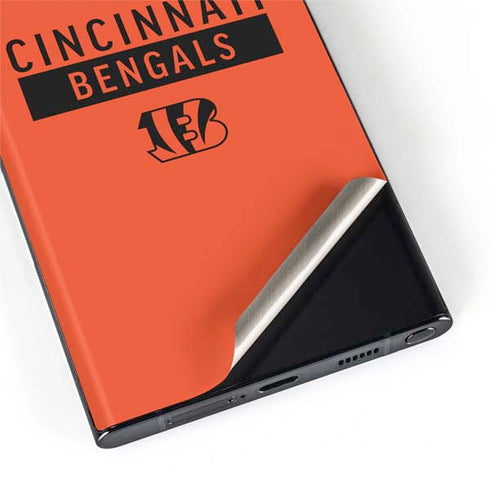 NFL Cincinnati Bengals Orange Performance Series Galaxy S22 Ultra Skin