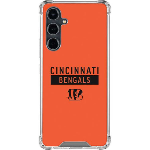 NFL Cincinnati Bengals Orange Performance Series Galaxy S23 FE Clear Case
