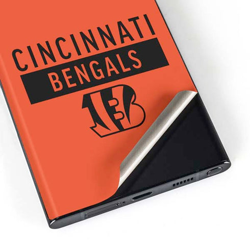 NFL Cincinnati Bengals Orange Performance Series Galaxy S23 Ultra Skin