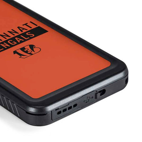 NFL Cincinnati Bengals Orange Performance Series Galaxy S23 Waterproof Case