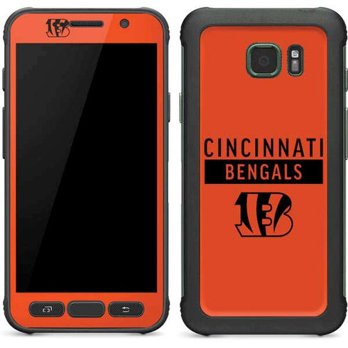 NFL Cincinnati Bengals Orange Performance Series Galaxy S7 Active Skin
