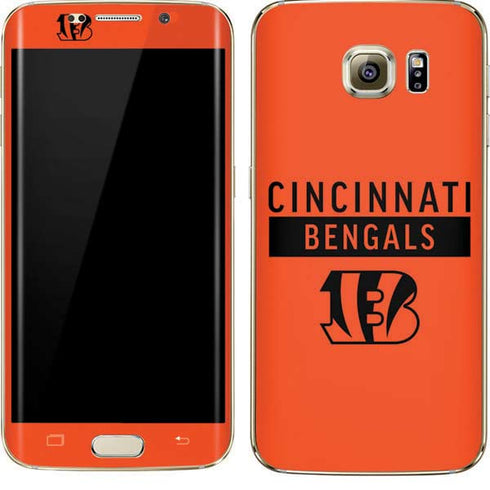 NFL Cincinnati Bengals Orange Performance Series Galaxy S7 Edge Skin